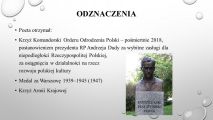 Szkolny Konkurs na prezentację multimedialną „PATRONI ROKU 2021”, 