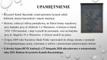 Szkolny Konkurs na prezentację multimedialną „PATRONI ROKU 2021”, 