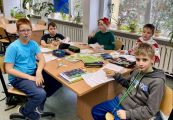 Lekcja angielskiego w świątecznej odsłonie w klasie 4a, 