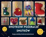 Emotkowi Pożeracze Smutków z 4b szyją ozdoby bożonarodzeniowe., 